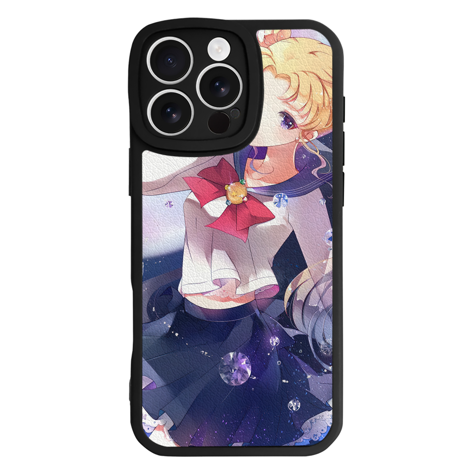 （画像用） 美少女戦士セーラームーン Sailor Moon 【iPhone 16シリーズ対応】シリコンスマホケース（レザー調） 材質：シリコン